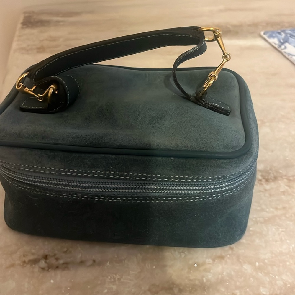 GUCCI HORSEBIT SUEDE VANITY COSMETIC BAG AUTHENTIC